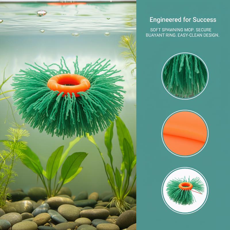 Fish Aquarium Home - 魚卵コレクター 10個入り 繁殖スレート付き水槽産卵モップ 家庭での魚の繁殖用