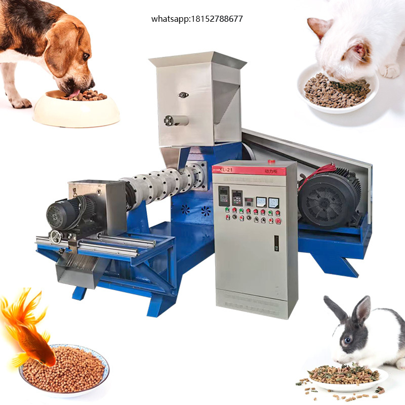 Fish Food - ペットフード押出機、浮遊性魚飼料ペレット製造ライン、犬猫用小動物飼料加工装置