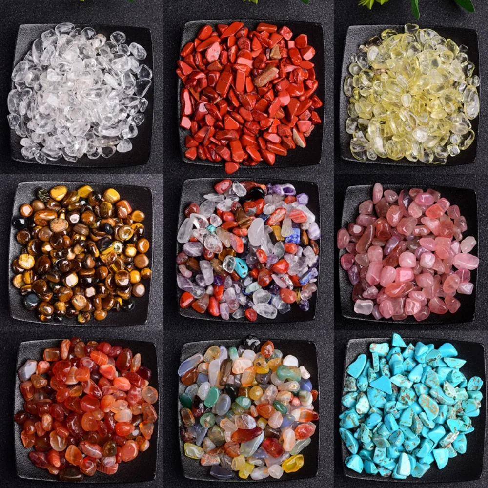 Fish Tank Gravel - 天然石瑪瑙研磨砂利レイキヒーリングクリスタルデガウス生クォーツ標本鉱物水槽家の装飾