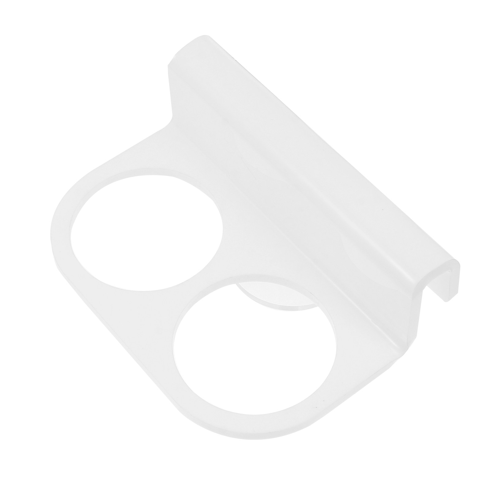 Fish Tank Filter - 水槽用フィルターソックスホルダー 95mm、二重穴付きアクリル製ブラケット、水槽に取り付け可能、黒と白のアクセサリー