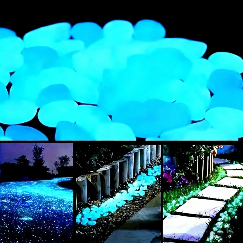 Fish Tank Gravel - 発光石LED発光100-500個入り1パック0.39インチ水槽植木鉢造園装飾庭の装飾砂利