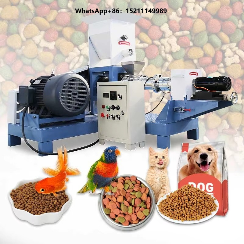 Fish Food - トラウト・アクアフィッシュ・シュリンプ用250kg/時供給フロートミニ押出機ペットフード製造機製造工場