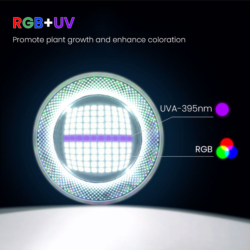 フルスペクトルBluetooth 3.0アプリ制御淡水水草水 - Aquarium Light のレビューと価格