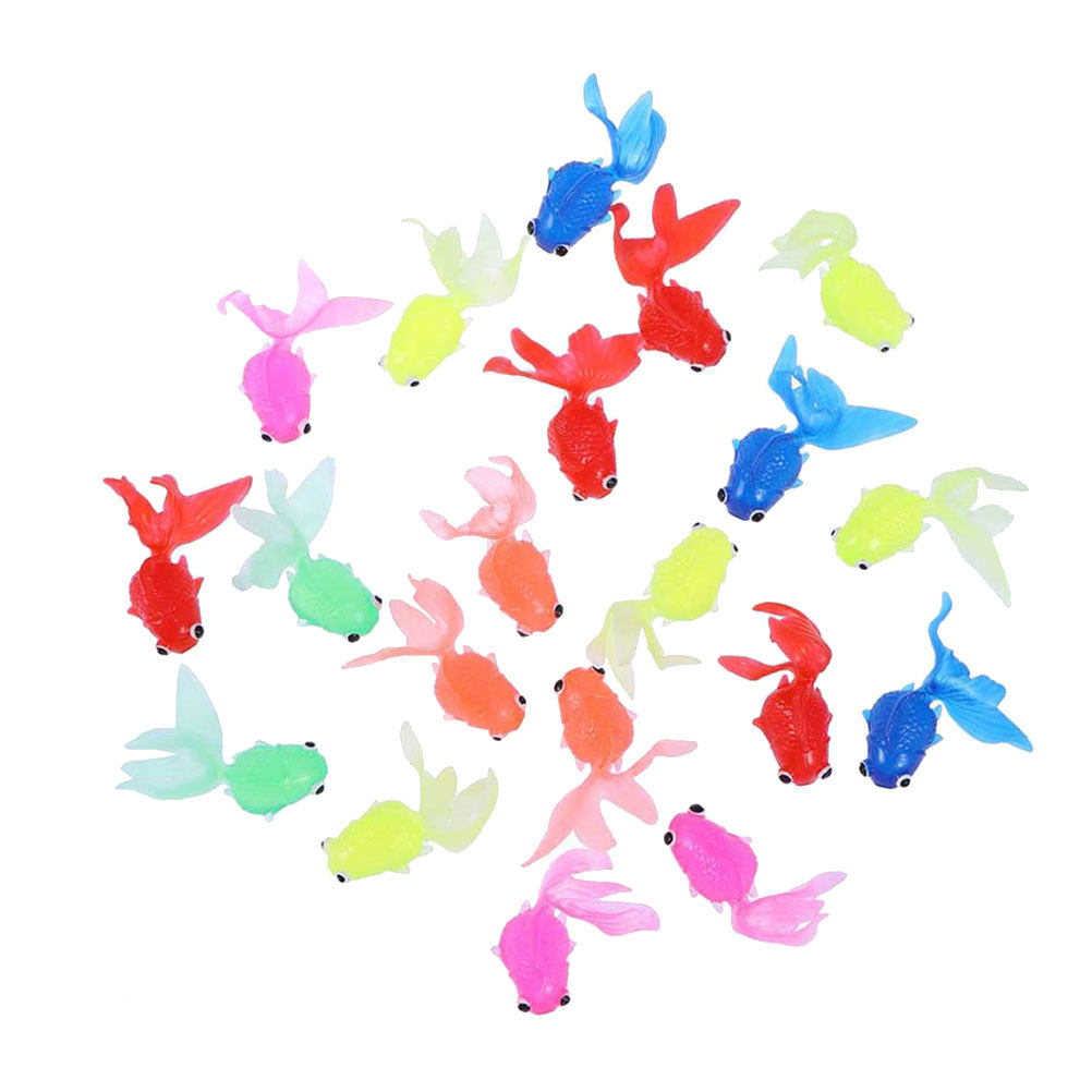 30個入り 人工金魚 模造品 高品質TPR素材 水槽装飾品  - Aquarium Decor のレビューと価格