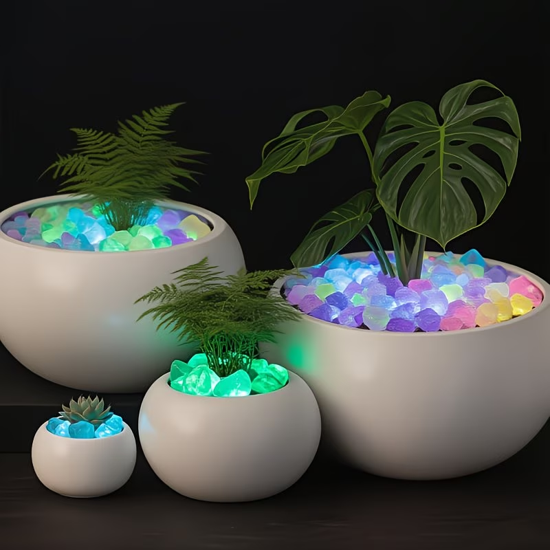 300個入り発光小石セット、0.9〜1.5cm樹脂製グロース - Aquarium Plants のレビューと価格