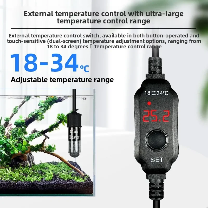 ユニバーサルミニ水槽加熱棒 魚タンクヒーター 水中サーモスタ - Fish Tank Heater のレビューと価格