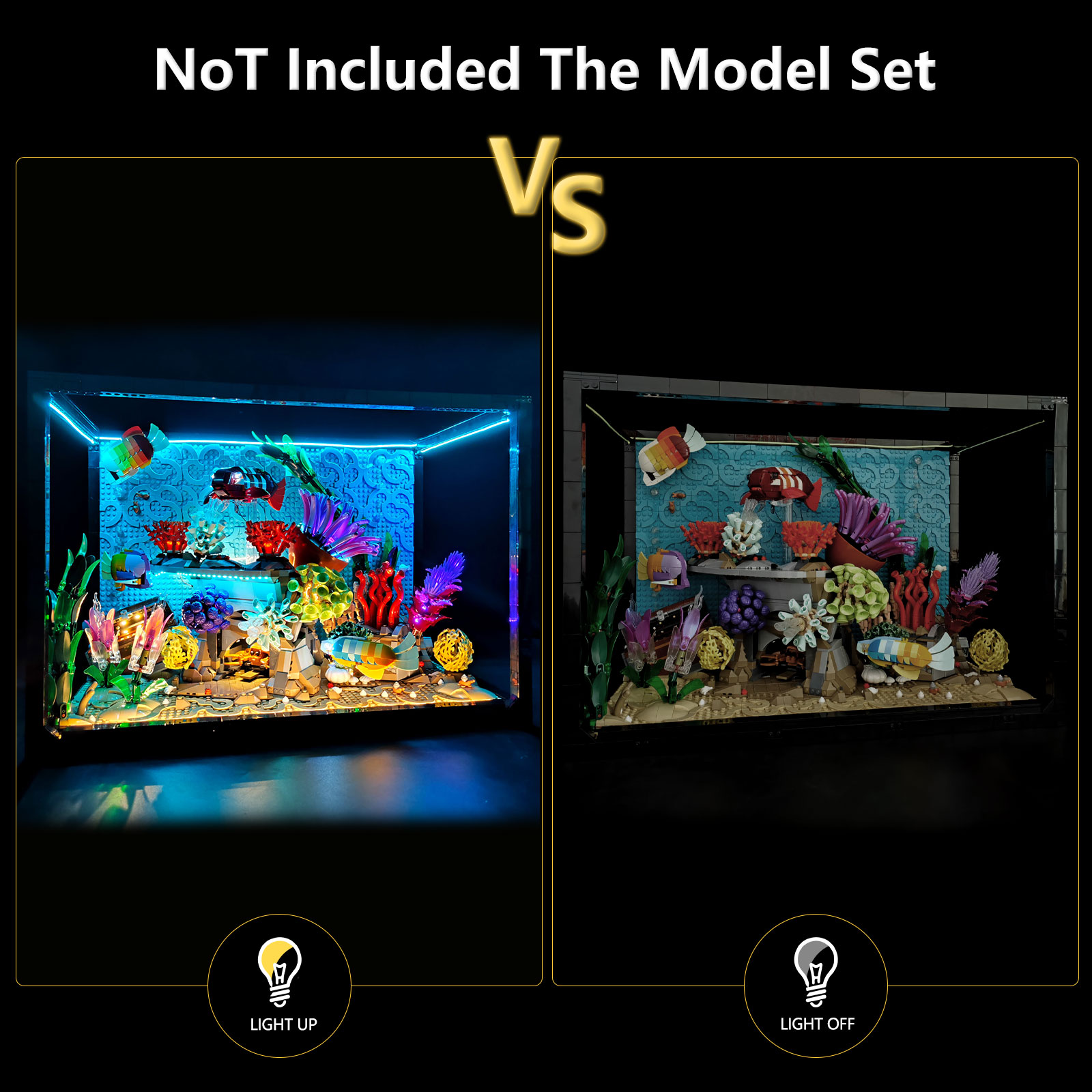 LYBMTWF LED 照明キットはレゴ 10366 熱帯水 - Aquarium Light のレビューと価格