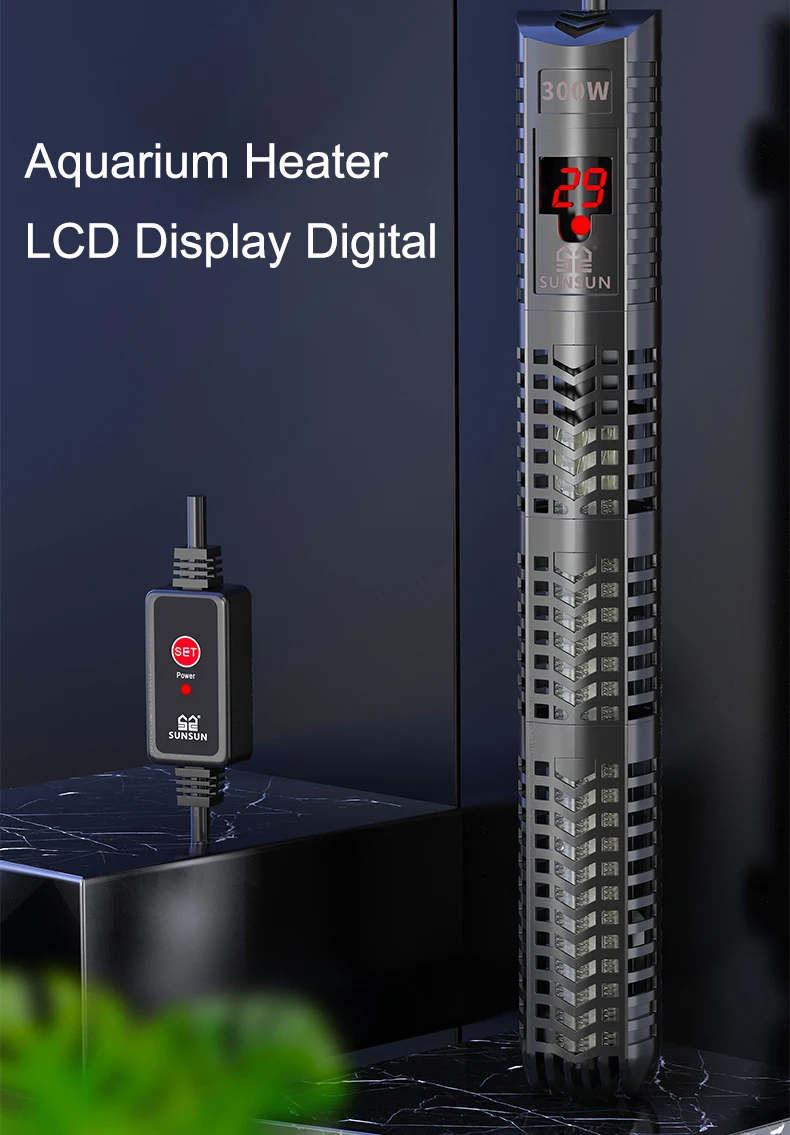 水槽用潜水ヒーター 魚タンク用クォーツガラス LCDディスプ - Fish Tank Heater のレビューと価格