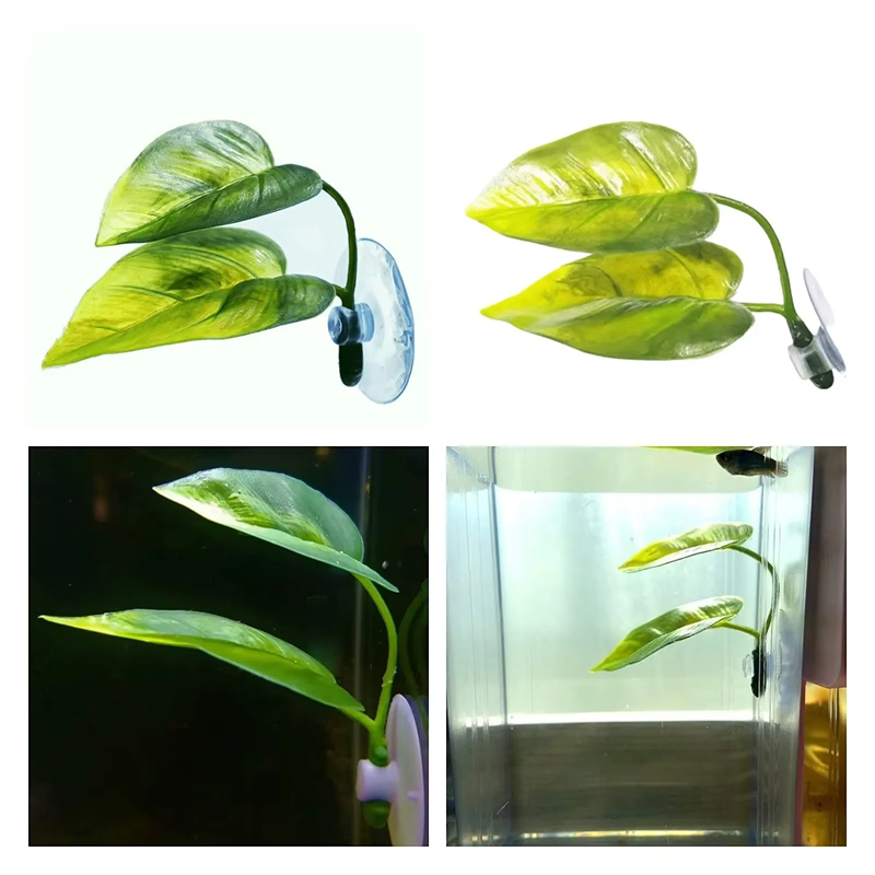 水槽用ペット用品装飾人工水生植物水槽造景人工ベタフィッシュリ - Betta Fish Tank のレビューと価格