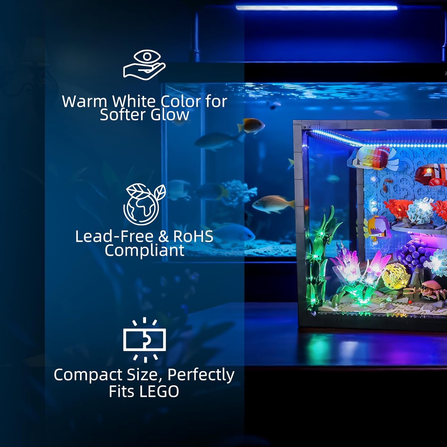 Hprosper LED ライト レゴ 10366 アイコン - Aquarium Light のレビューと価格