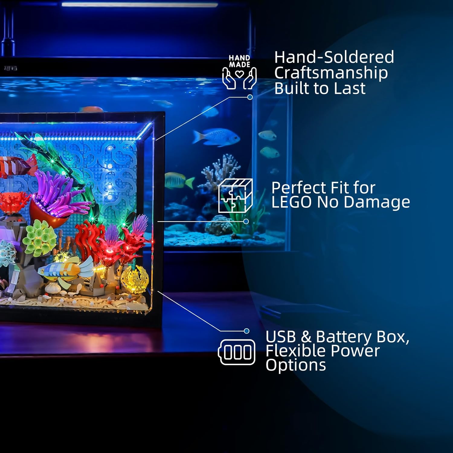 Hprosper LED ライト レゴ 10366 アイコン - Aquarium Light のレビューと価格