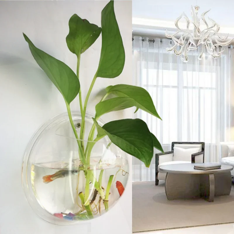 Pinsjar アクリル金魚鉢壁掛け水族館タンク水生ペット用 - Betta Fish Tank のレビューと価格