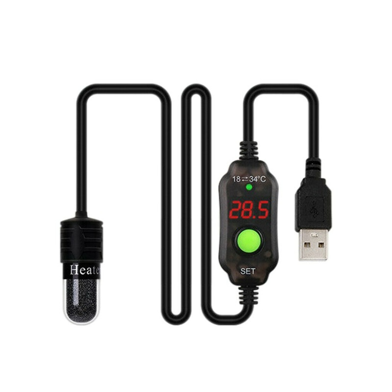 ミニ水族館の水槽ヒーター USB アダプタ加熱ロッド水中サー - Fish Tank Heater のレビューと価格