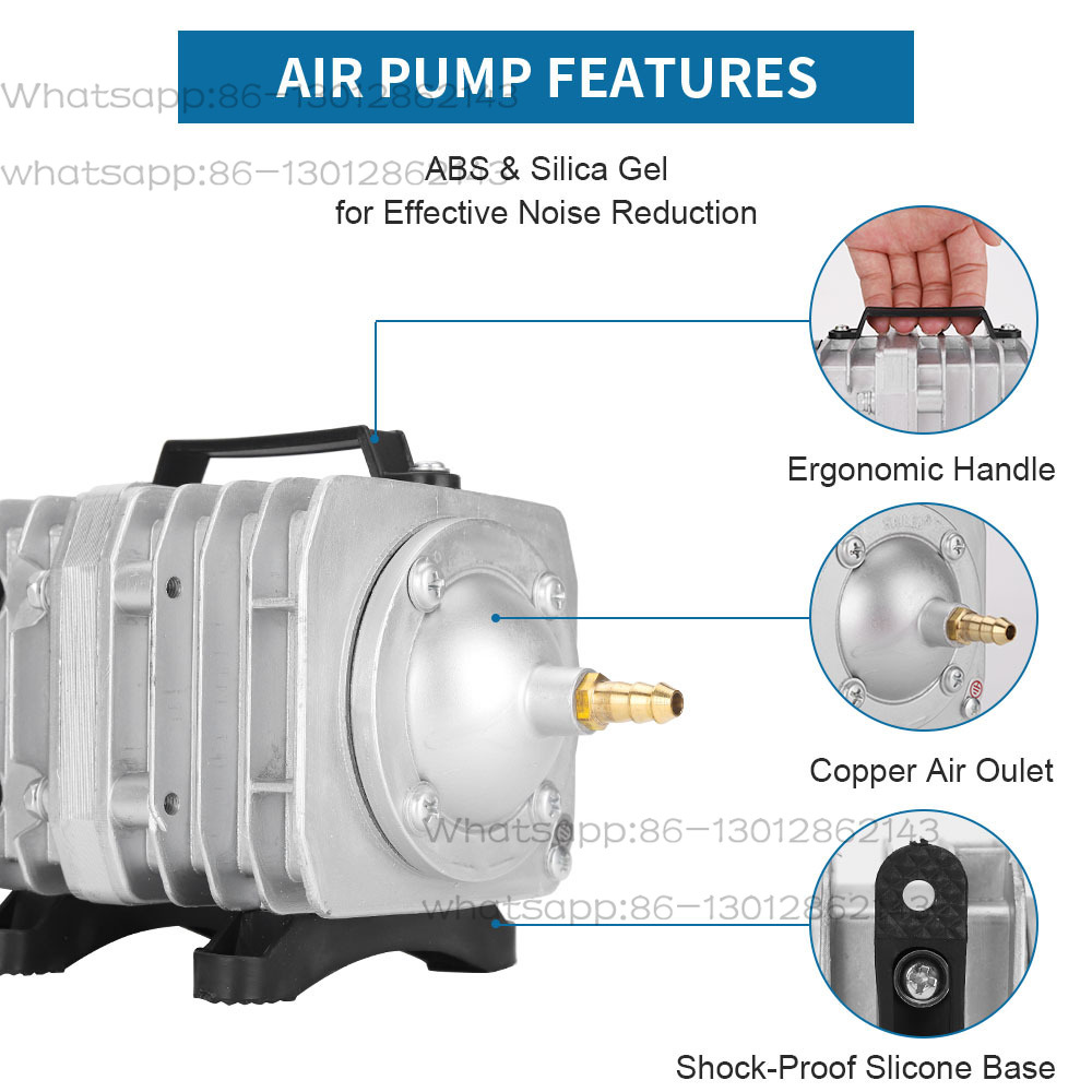 水槽用酸素ポンプ 電磁式エアコンプレッサー ACO-328  - Aquarium Pump のレビューと価格