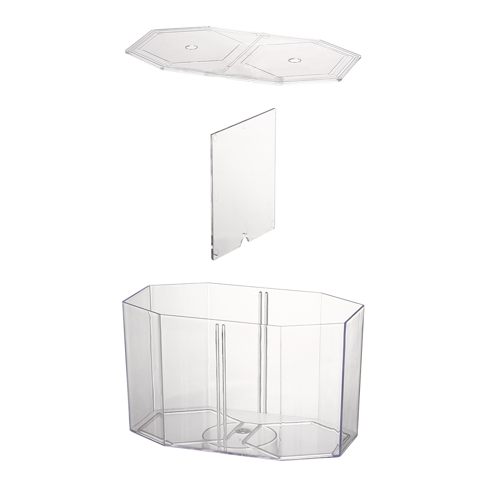 アクリル 2 分割グッピー水槽水族館ベタ金魚鉢透明水族館孵化 - Betta Fish Tank のレビューと価格