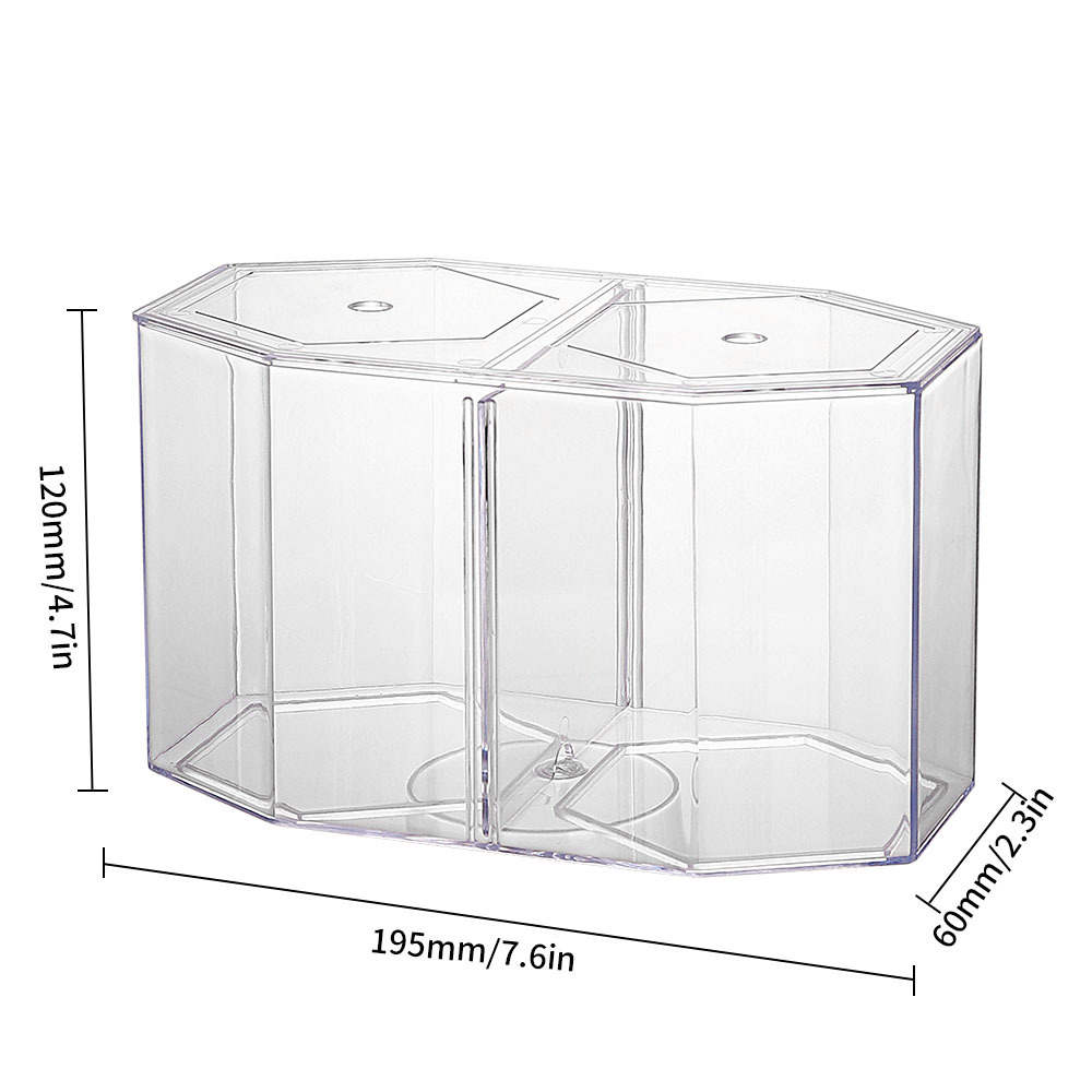 アクリル 2 分割グッピー水槽水族館ベタ金魚鉢透明水族館孵化 - Betta Fish Tank のレビューと価格