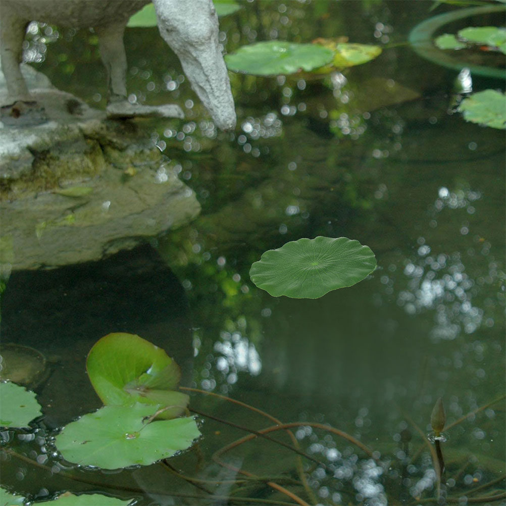 人工の睡蓮の葉 15枚セット。リアルな浮遊感で、水槽、池、屋 - Aquarium Fish Tank のレビューと価格
