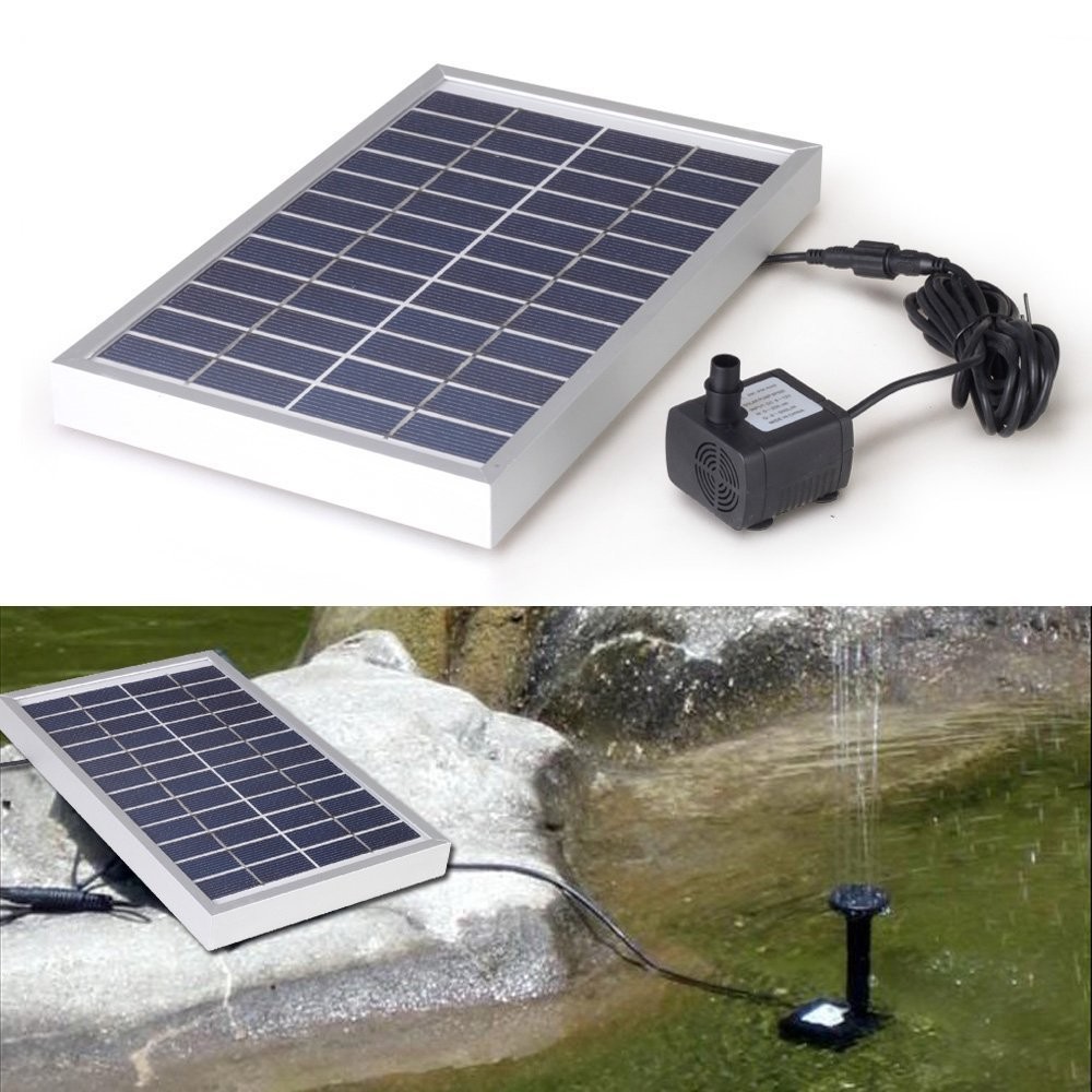 ソーラーウォーターポンプ調整可能なバードバスと池水槽省エネ屋 - Aquarium Pump のレビューと価格