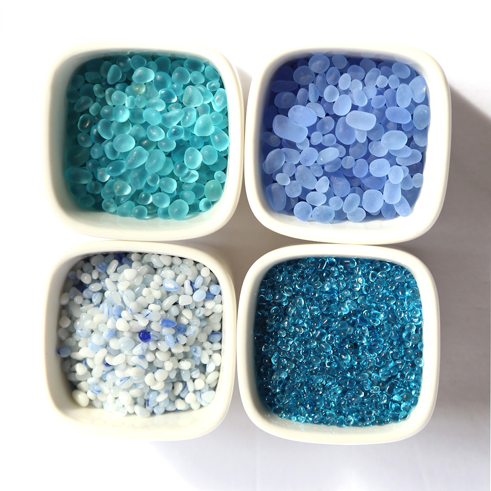 カラフルな石の水槽岩ペット噴水砂庭の装飾ミニチュアテラリウム - Fish Tank Gravel のレビューと価格