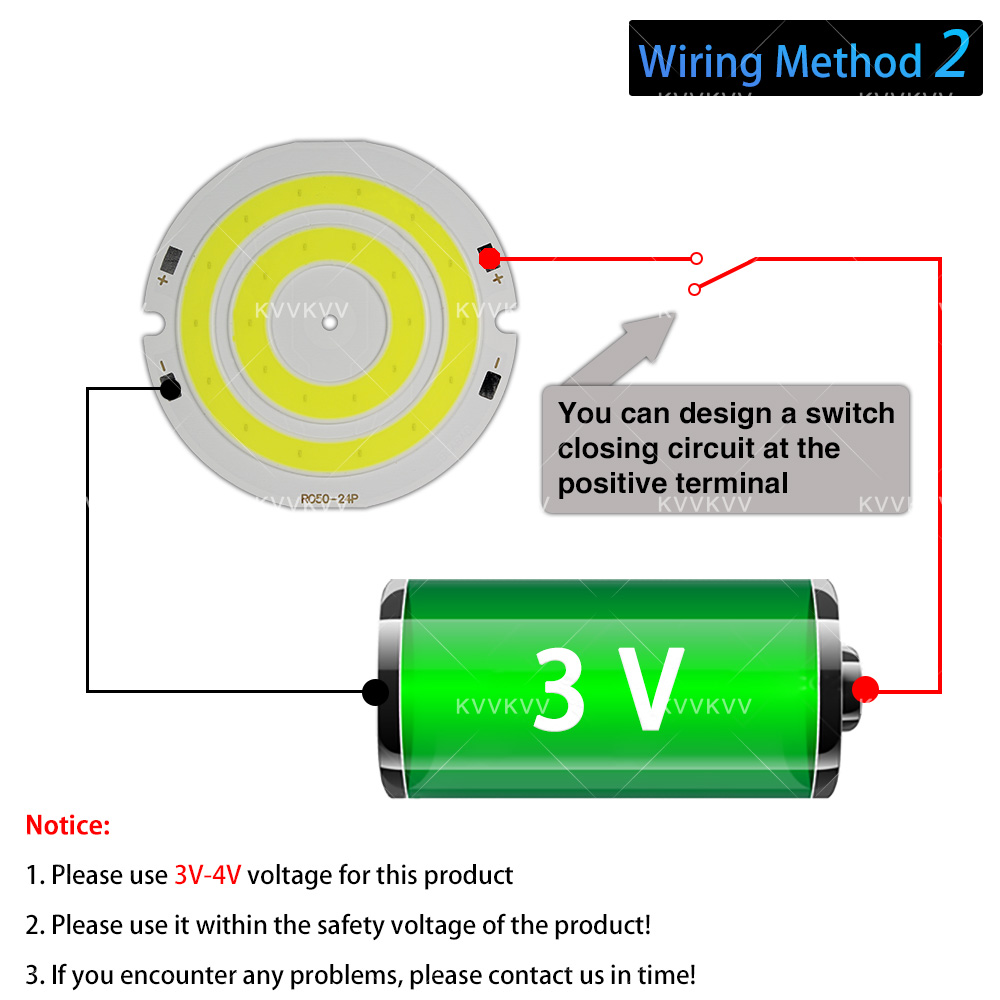 3V 4V丸型COB LEDランプ部品 3.7V電球 DIY - Aquarium Light のレビューと価格