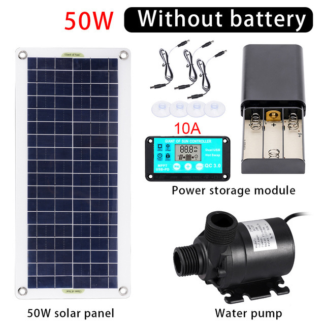 50 ワット太陽光発電ウォーターポンプセット低騒音 DC ブ - Aquarium Pump のレビューと価格