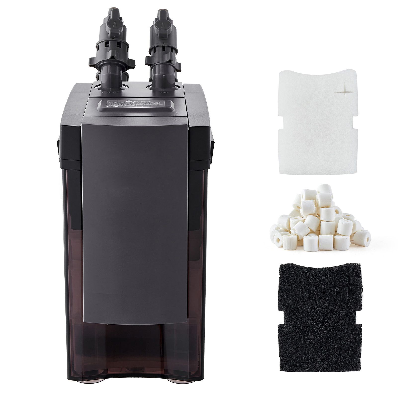 396GPH カニスターフィルター、強力なポンプを備えた4段 - Aquarium Pump のレビューと価格
