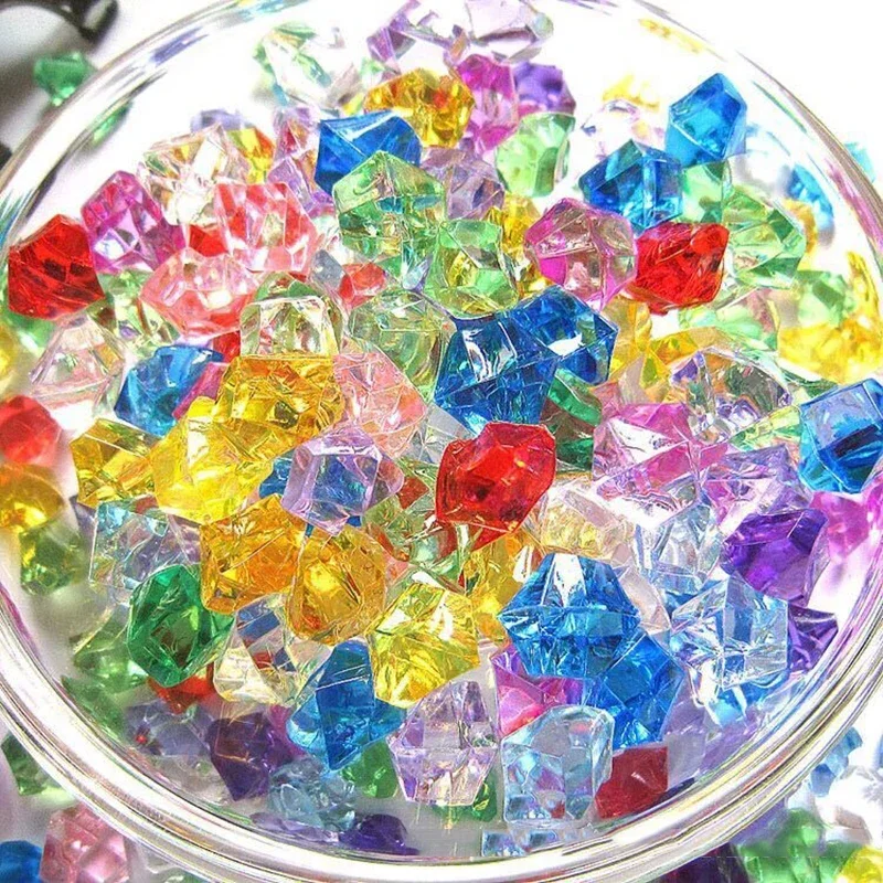 水族館用の砕いた色とりどりの氷の岩,アクリルの宝石,装飾的な - Fish Tank Gravel のレビューと価格
