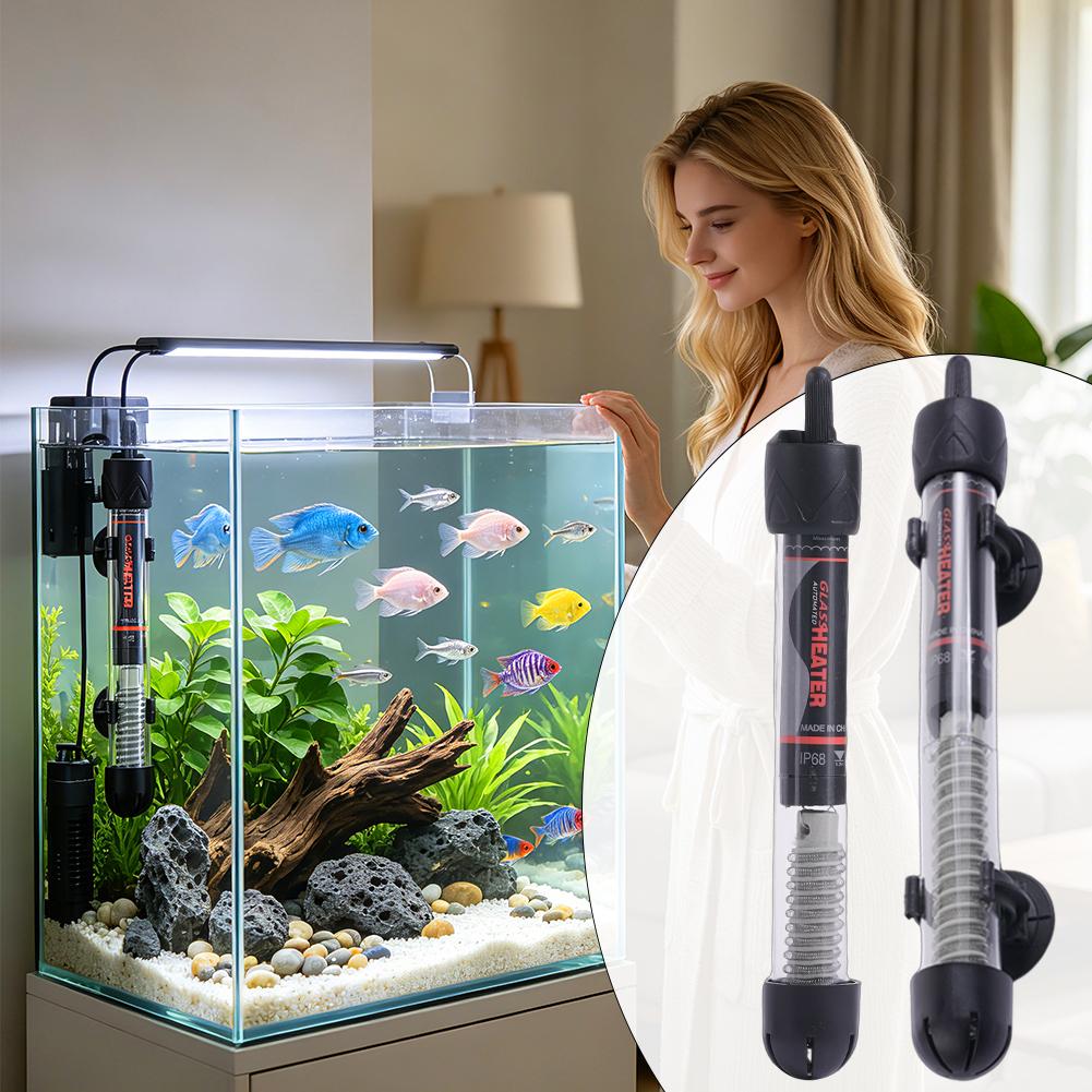水族館ヒーター自動定温加熱ロッド EU プラグ水槽サーモスタ - Fish Tank Heater のレビューと価格