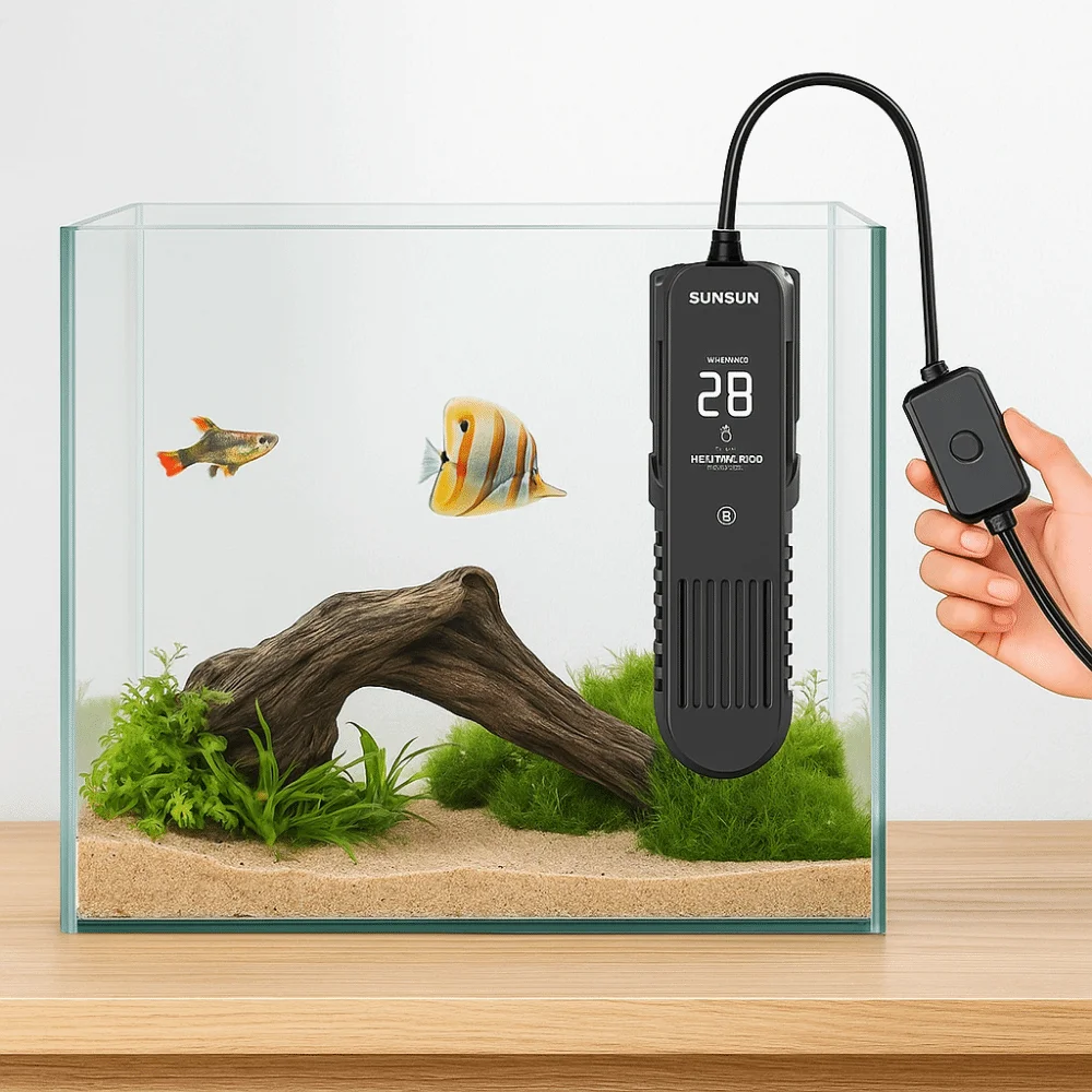 LCDディスプレイ 20-35 ° Cデジタル水槽ヒーターロ - Fish Tank Heater のレビューと価格