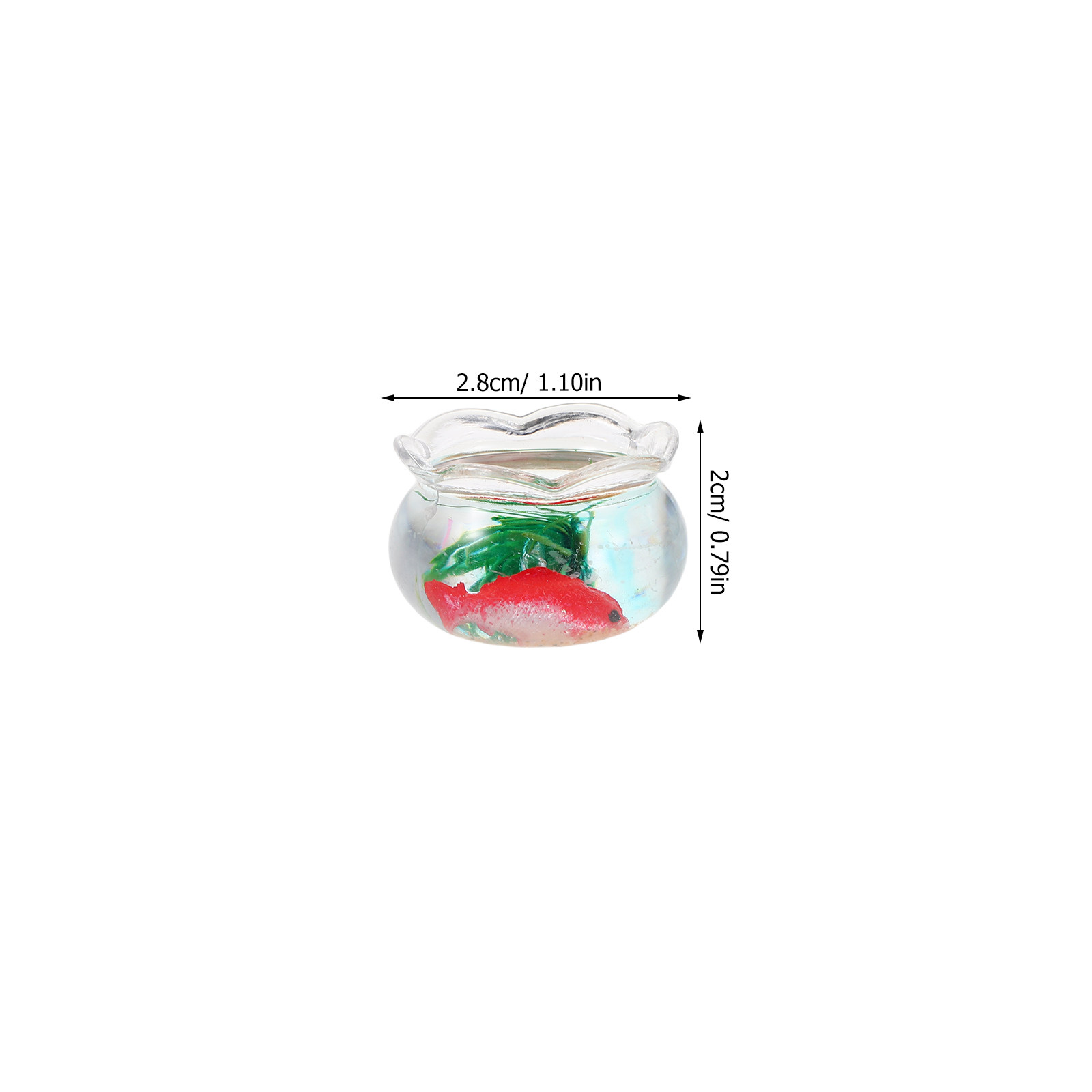5個入り ミニチュア魚鉢、リアルな鯉の水槽、小さな丸型、人工 - Aquarium Plants のレビューと価格